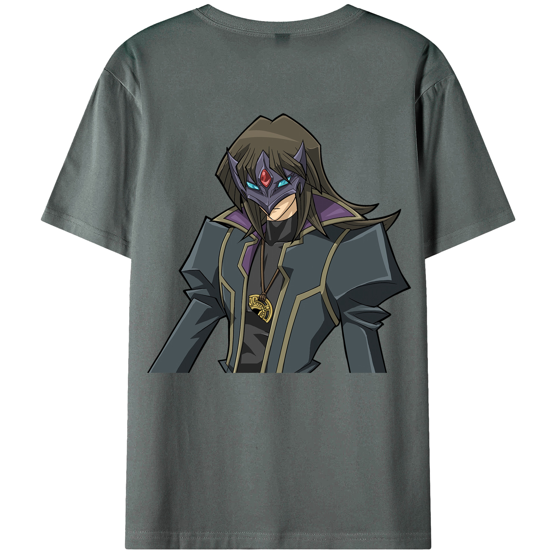（画像用） 遊☆戯☆王 Yu-Gi-Oh! 綿100％ メンズ半袖Tシャツ（バックプリント） 通気性